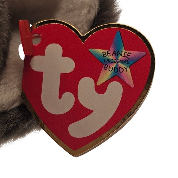 VTG 2000s TY Beanie Baby Plush Toy Soft Dog Husky Nanook Original Buddy 11" - Picture 9 of 12